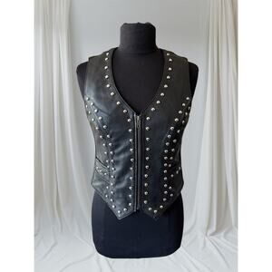Studded Studded Motorcycle Vest, S